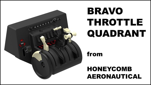 The new Bravo Throttle Quadrant from Honeycomb Aeronautical